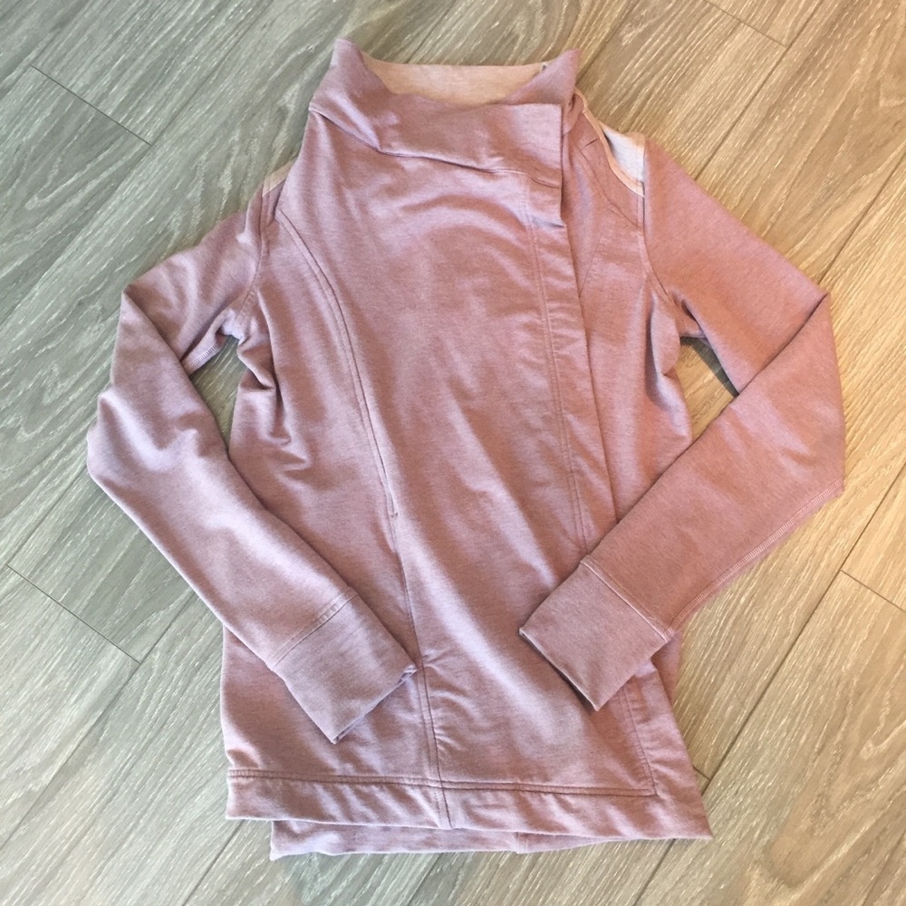 LULULEMON COAST WRAP DUSTY HEATHERED PINK 4 RARE!